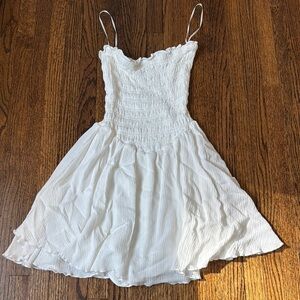 Garage White Strapless Dress